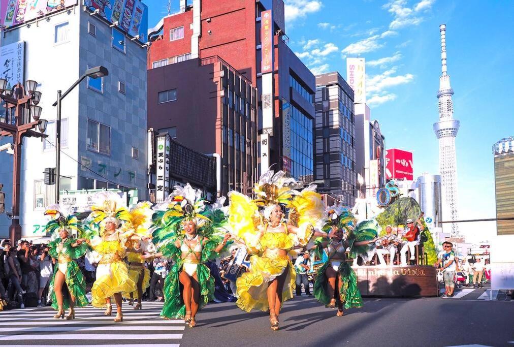 شقة 403 Oshiage Sta 3Mins Walk! Wi-Fi & Elevator 4Pax طوكيو المظهر الخارجي الصورة