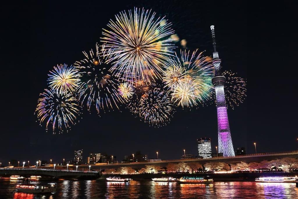 شقة 403 Oshiage Sta 3Mins Walk! Wi-Fi & Elevator 4Pax طوكيو المظهر الخارجي الصورة